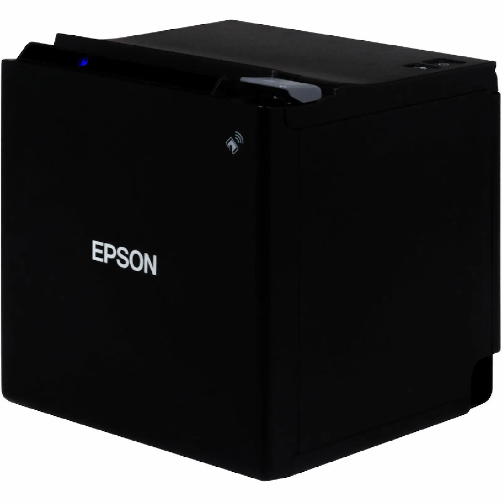 Epson Bondrucker TM-m30II mit Ethernet & USB Anschlüssen in Schwarz von vorne-rechts