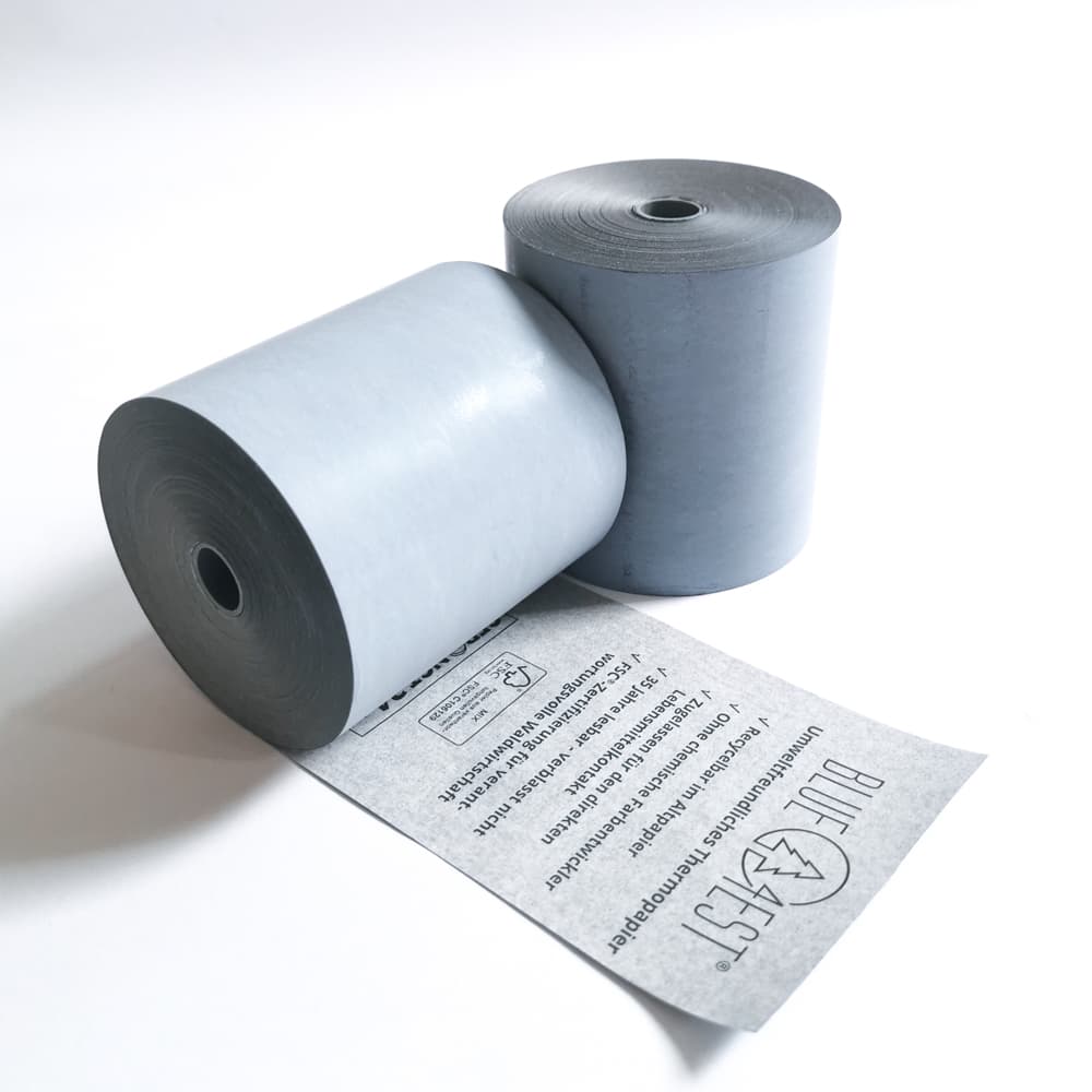 UniversGraphique 20 Thermopapier Bonrollen 57 x 40 mm Weiß BPA Frei 