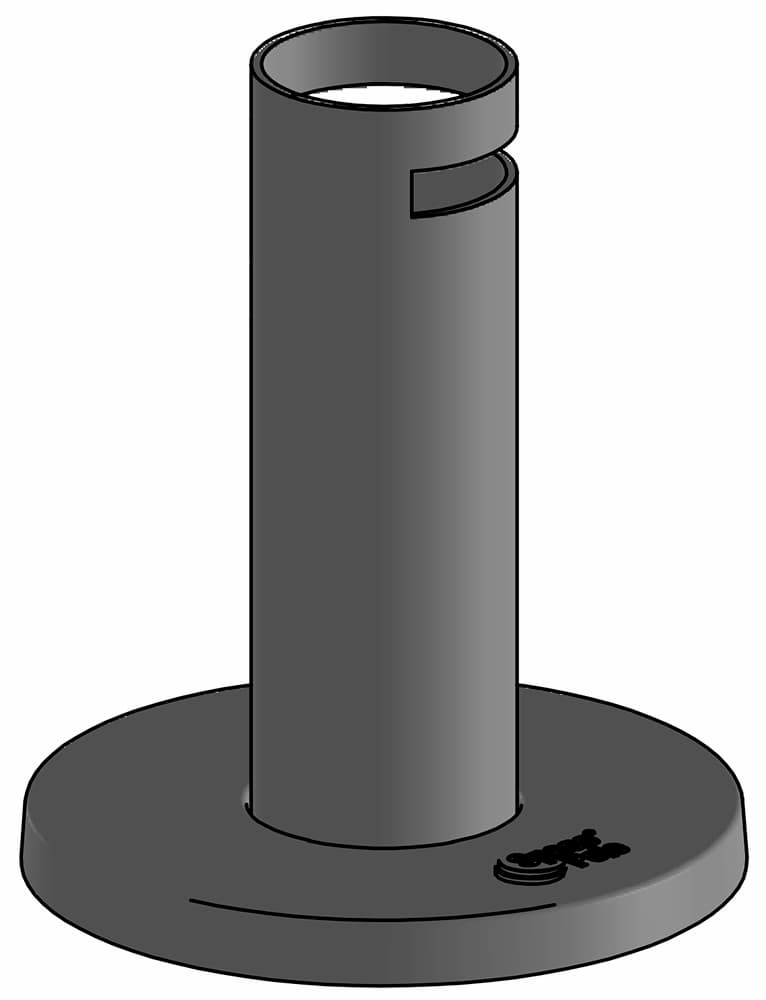 SpacePole Standrohr SP1 - 120mm  - Technische Zeichnung