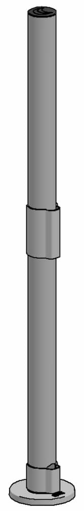 SpacePole Standrohr SP2 - 800mm - Technische Zeichnung