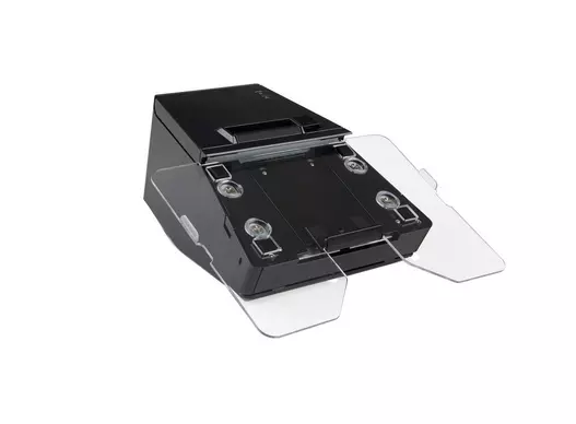 Epson Bondrucker TM-m30II SL in Schwarz mit Bluetooth, Ethernet, USB, Tablethalterung von vorne links ohne Tablet Epson Bondrucker TM-m30II SL in Schwarz mit Bluetooth, Ethernet, USB, Tablethalterung von vorne links ohne Tablet