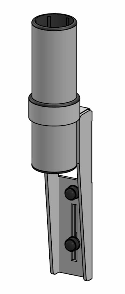 SpacePole Wandhalterung mit kurzem SP2 Pole