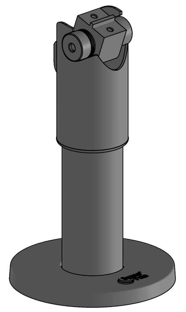 SpacePole Standrohr SP1 - 120mm mit DuraTilt Kippgelenk - Technische Zeichnung