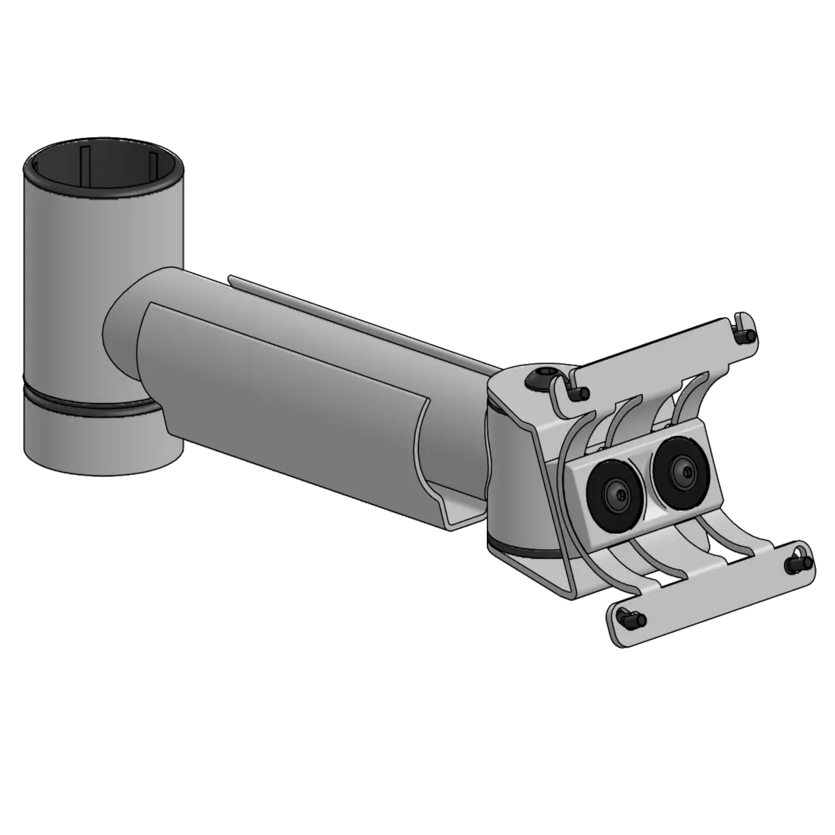 SpacePole Monitorhalterung 200mm mit VESA 75 ARC-Halterung