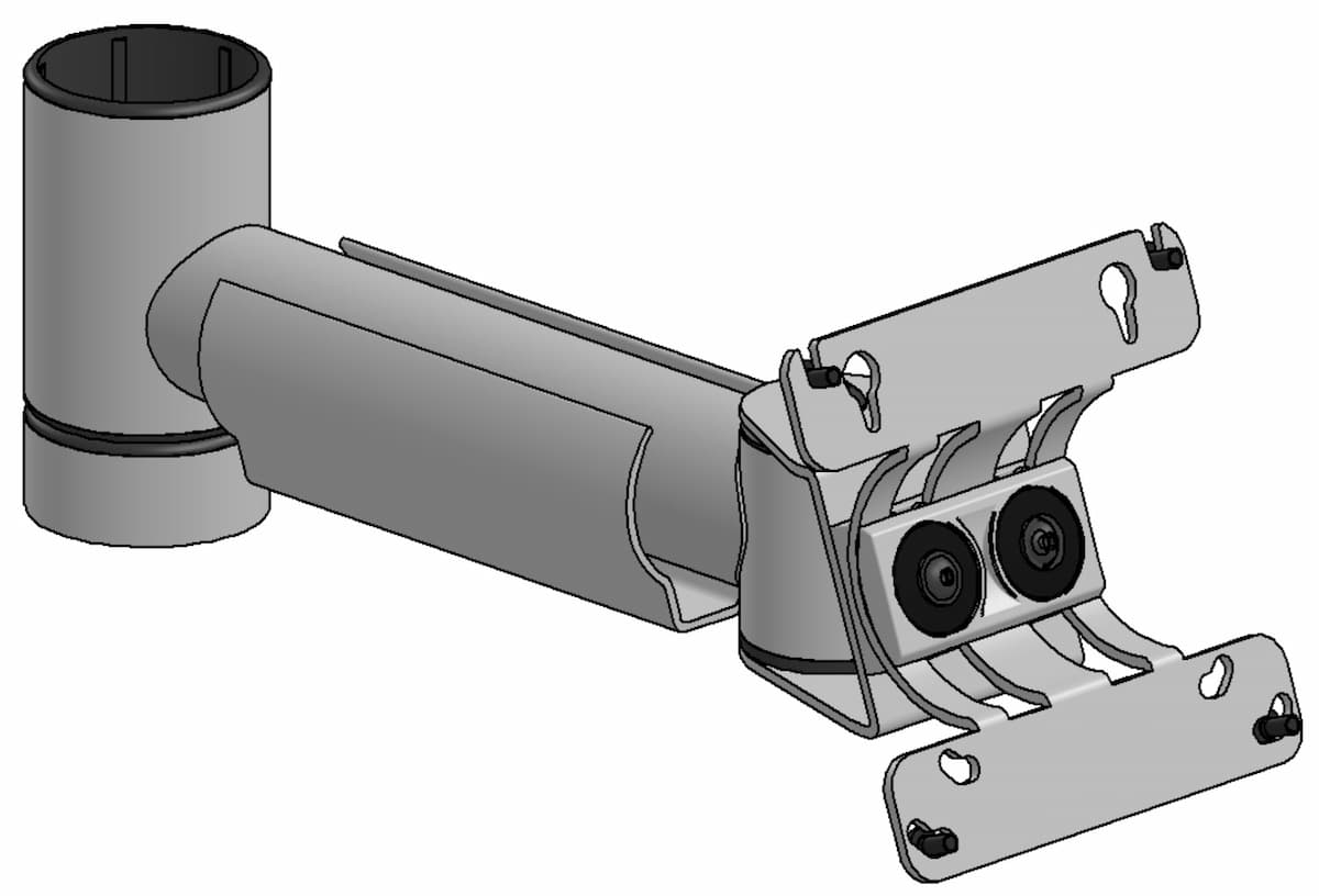 SpacePole Monitorarm mit VESA 75/100 Halterung vom Typ ARC