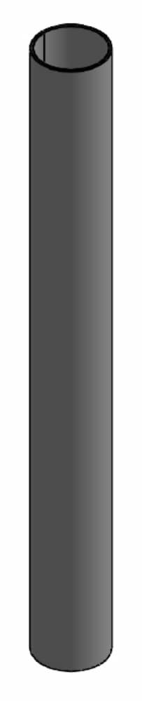 SpacePole Verlängerungsrohr - 400mm - Technische Zeichnung