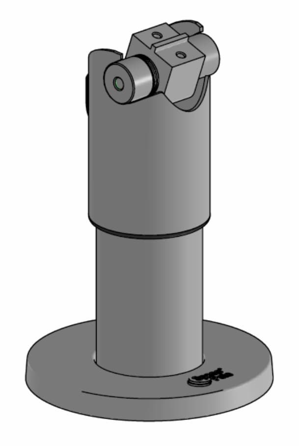 SpacePole Standrohr SP2 - 100mm mit Kippgelenk - Technische Zeichnung
