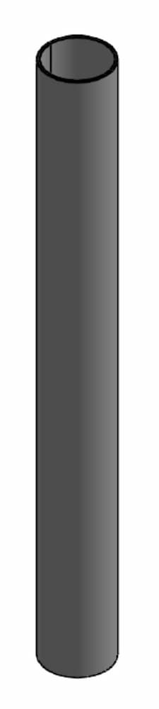 SpacePole Verlängerungsrohr - 200mm - Technische Zeichnung