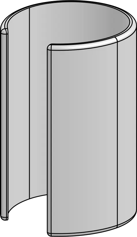 Hygieneclip für SP1 und SP2 Standrohre in Schwarz von SpacePole