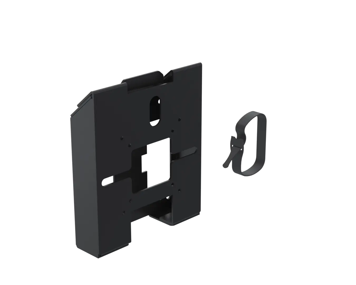 SpacePole VESA 75/100 Wandhalterung gerade, starr in schwarz